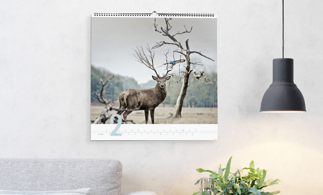 Kalendarz ścienny kwadratowy