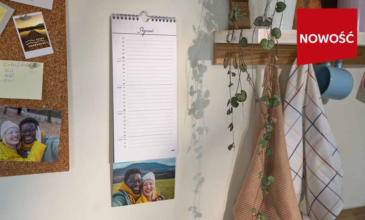 Terminarz kuchenny ze zdjęciami do odrywania