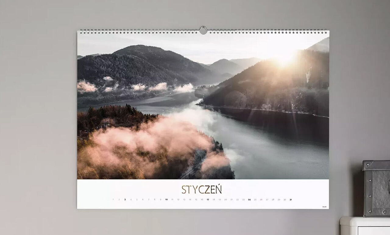 Kalendarz ścienny A2 Gold Edition