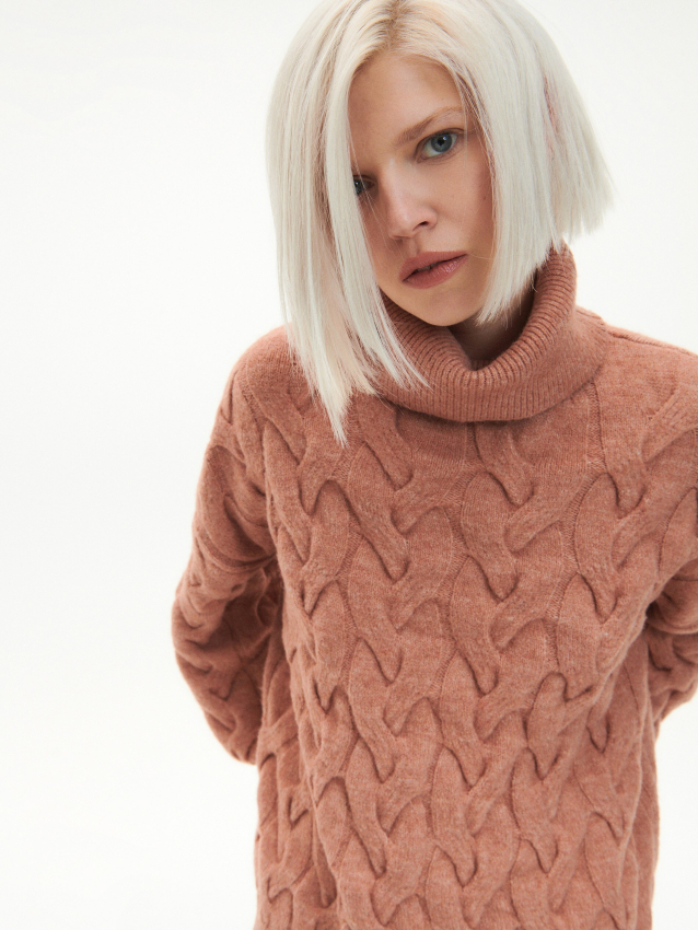 Braun S Rabatt 79 % DAMEN Pullovers & Sweatshirts Basisch Zara Strickjacke 
