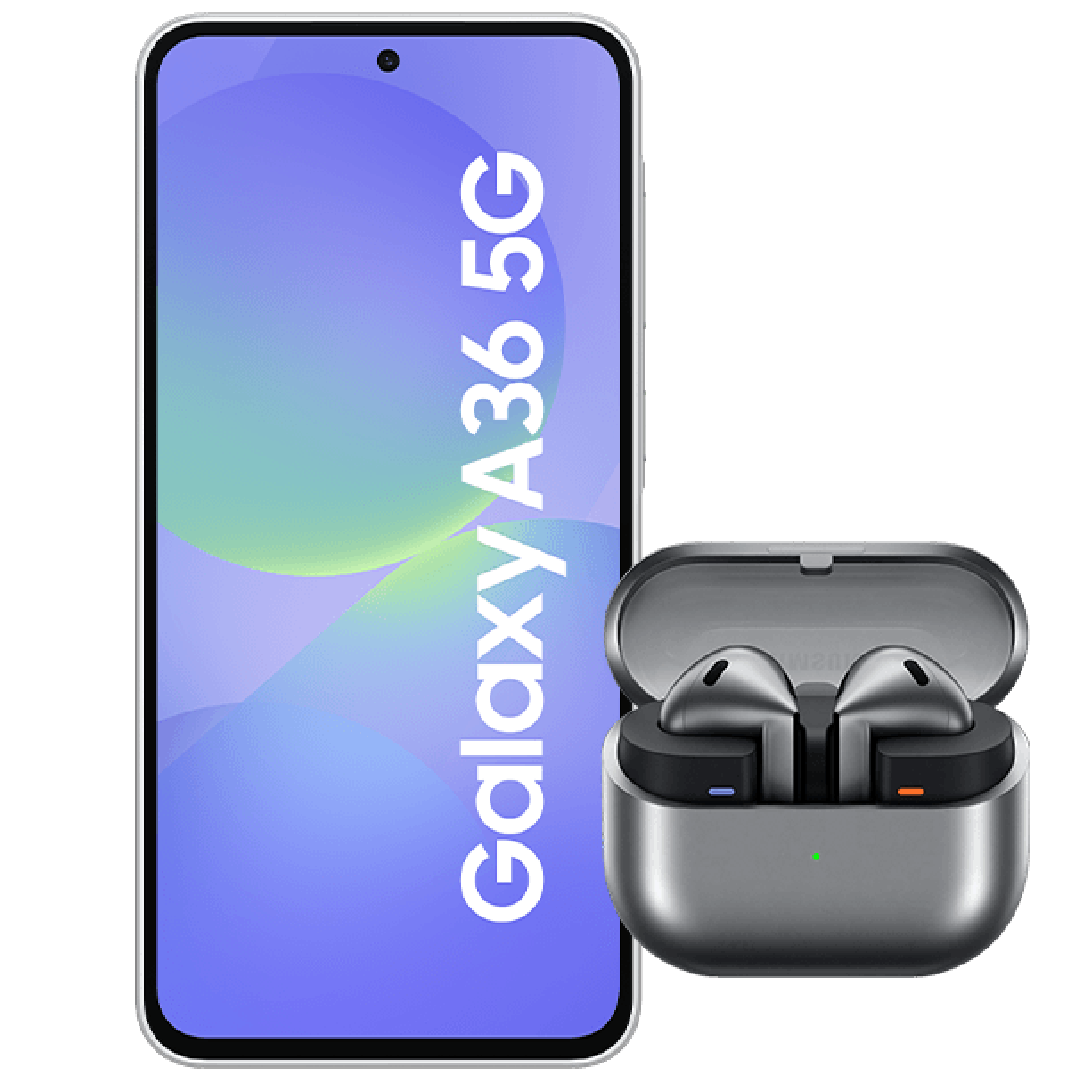 Samsung Galaxy A36 5G + Galaxy Buds3 128 GB (z abonamentem w ofercie ratalnej na 24 miesiące)