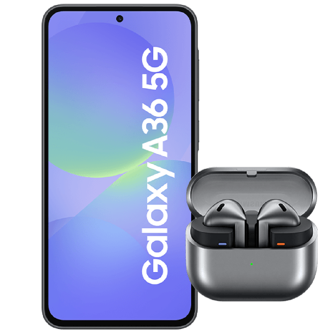 Samsung Galaxy A36 5G + Galaxy Buds3 128 GB (z abonamentem w ofercie ratalnej na 24 miesiące)