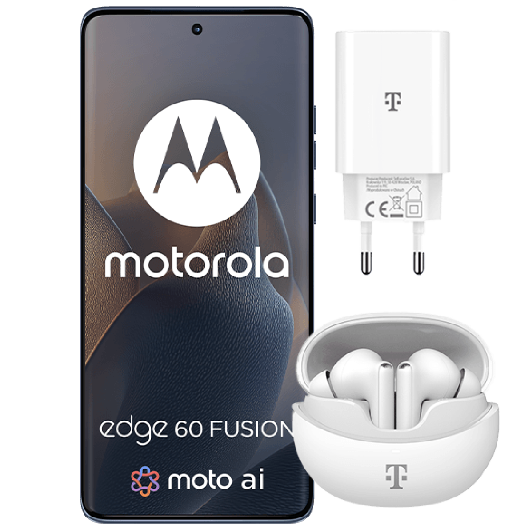 Motorola Edge 60 Fusion 5G + T-słuchawki i T-ładowarka 256 GB (z abonamentem w ofercie ratalnej na 24 miesiące)