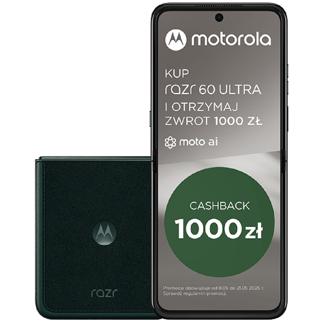 Motorola RAZR 60 Ultra 5G 512 GB (z abonamentem w ofercie ratalnej na 24 miesiące)