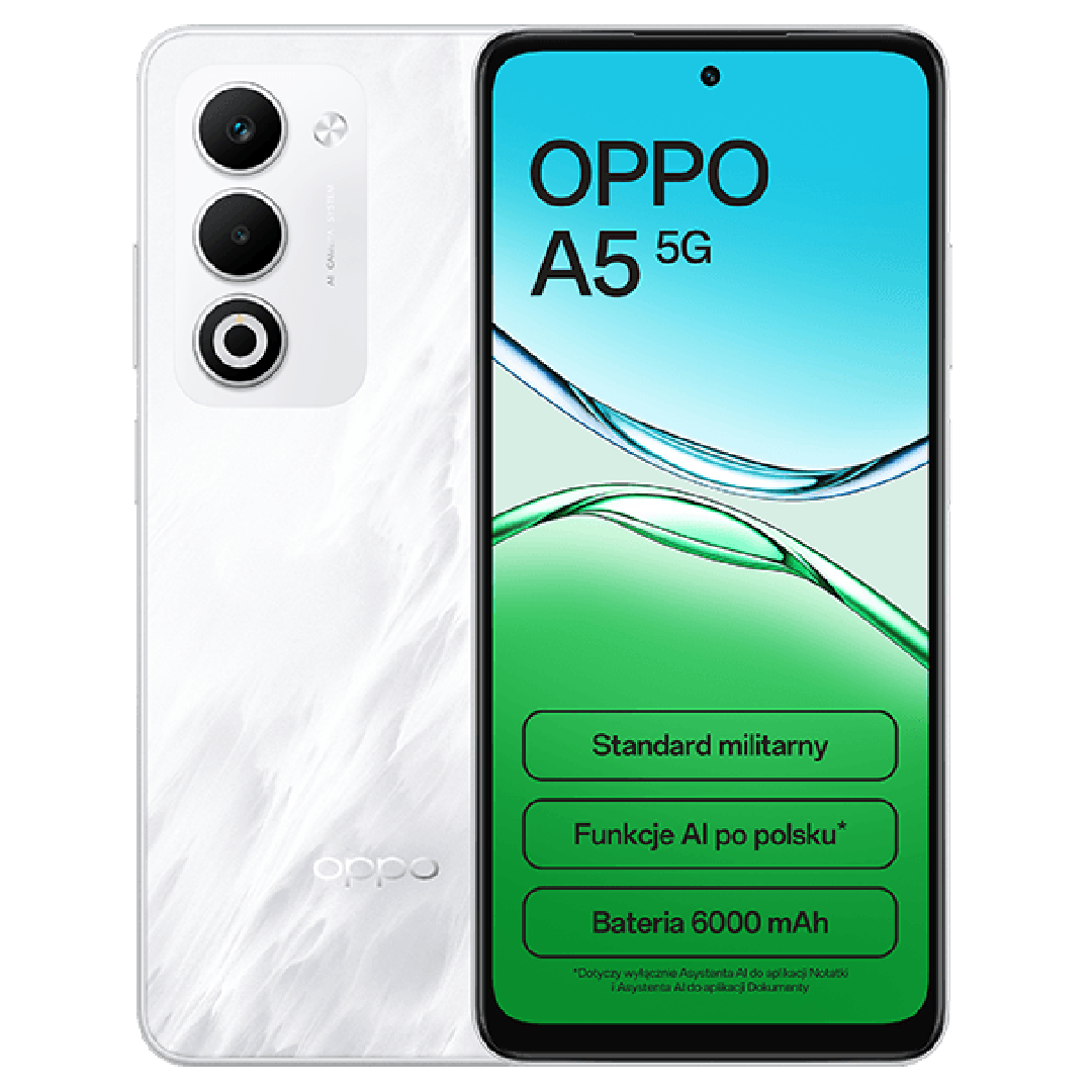 Oppo A5 5G 128 GB (z abonamentem w ofercie ratalnej na 24 miesiące)