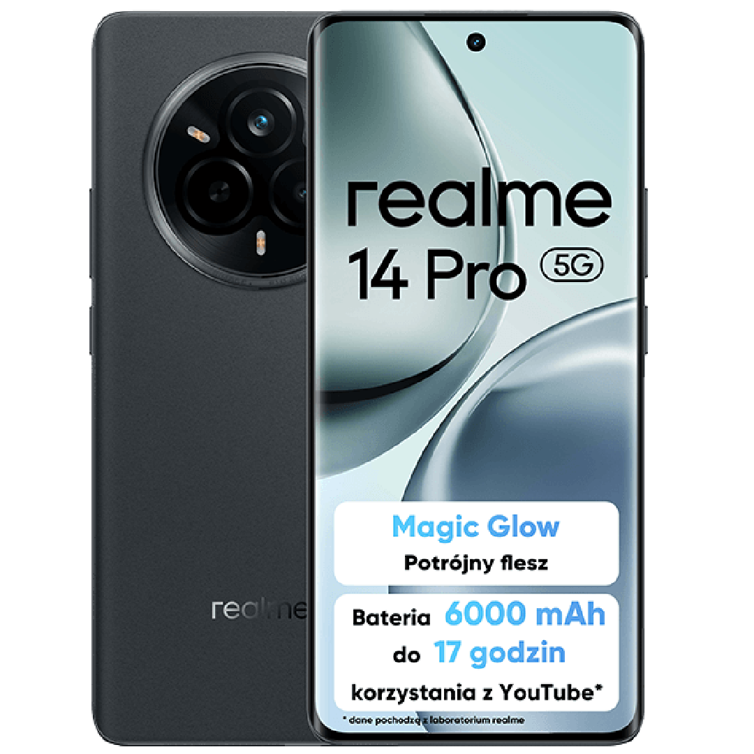 realme 14 Pro 5G 256 GB (z abonamentem w ofercie ratalnej na 24 miesiące)