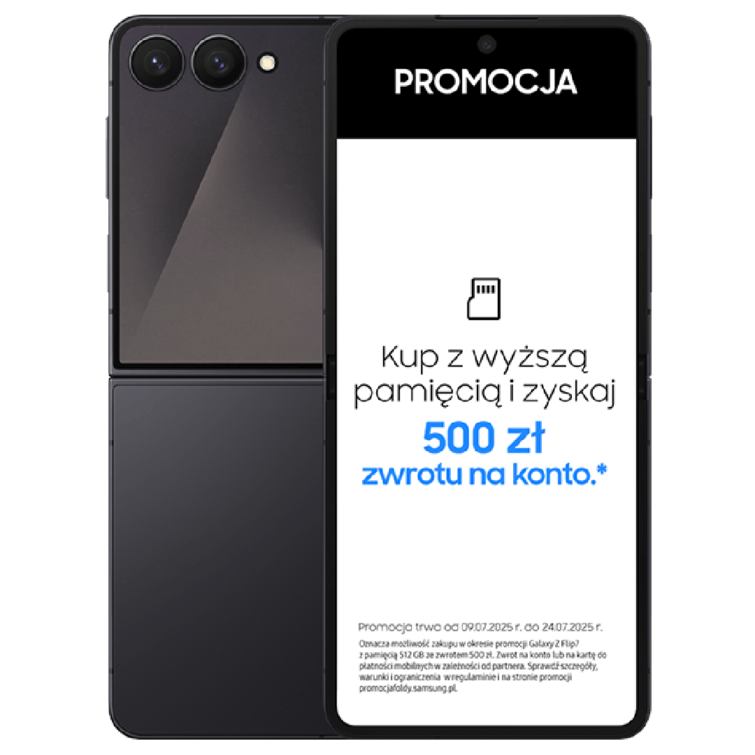 Samsung Galaxy Z Flip7 5G 256 GB (z abonamentem w ofercie ratalnej na 24 miesiące)
