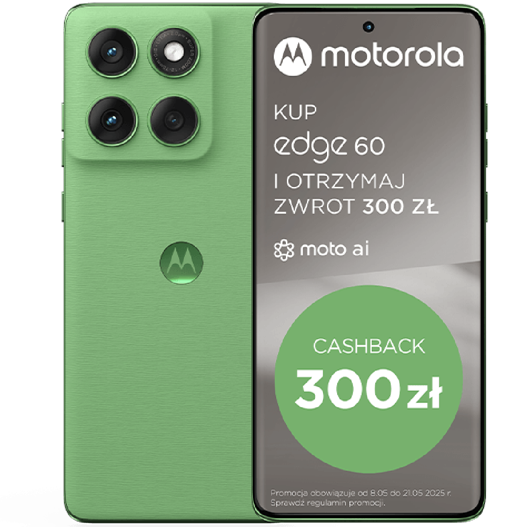 Motorola Edge 60 5G 256 GB (z abonamentem w ofercie ratalnej na 24 miesiące)