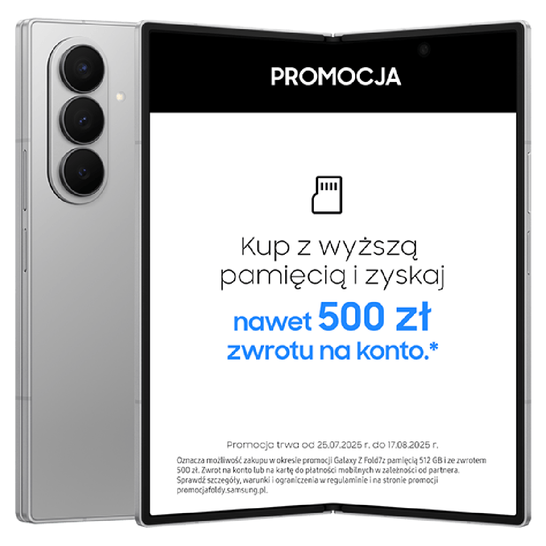 Samsung Galaxy Z Fold7 5G 256 GB (z abonamentem w ofercie ratalnej na 24 miesiące)