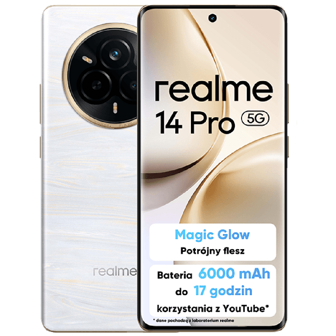 realme 14 Pro 5G 256 GB (z abonamentem w ofercie ratalnej na 24 miesiące)