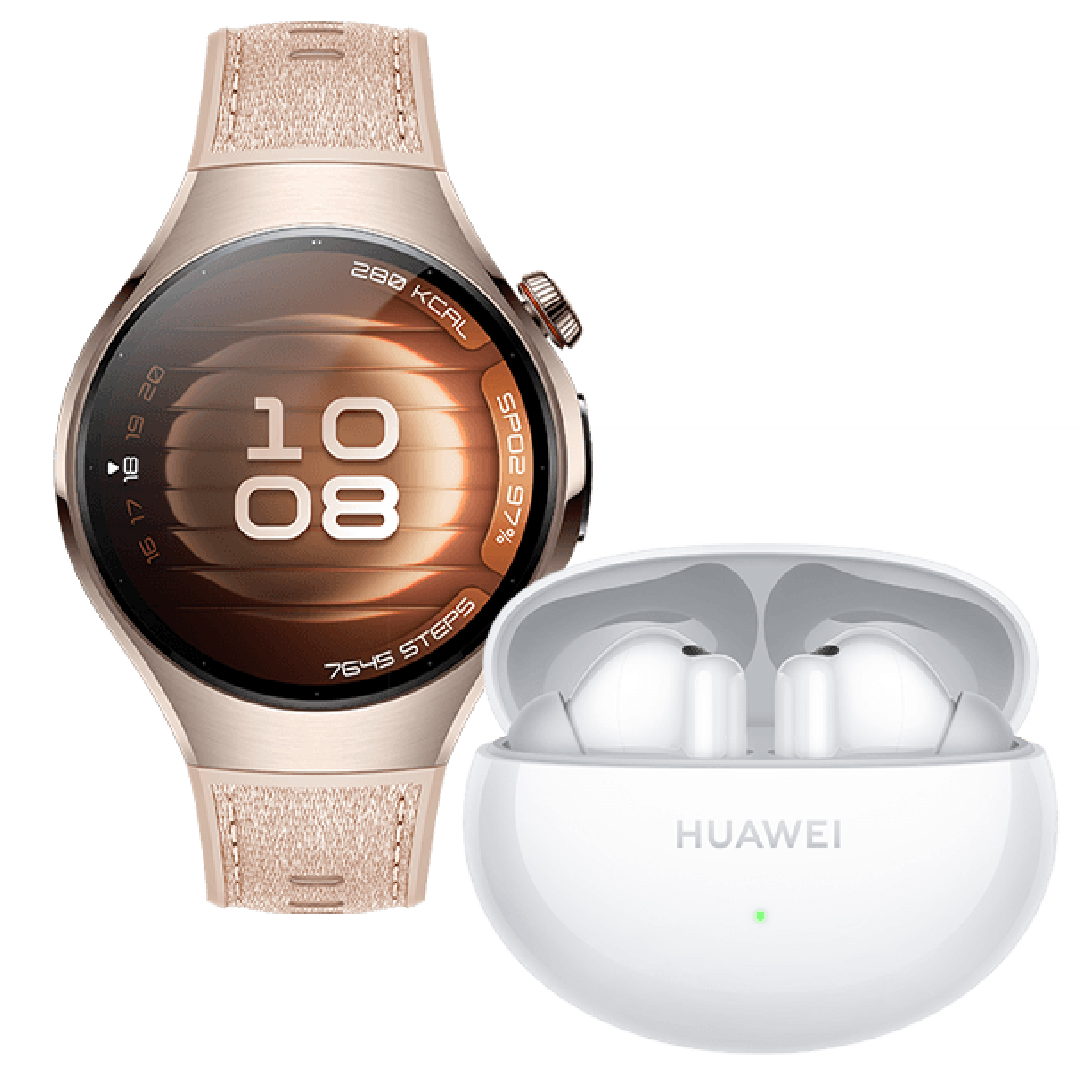 Huawei Watch 5 42mm Elegant LTE + FreeBuds 6i (z abonamentem w ofercie ratalnej na 24 miesiące)