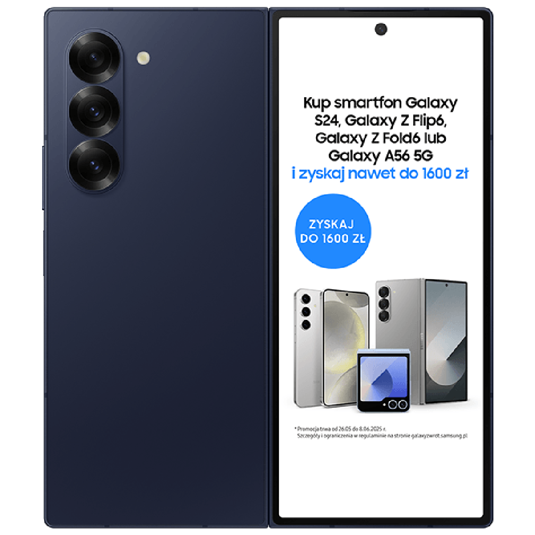 Smartfon Samsung Galaxy Z Fold6 5G 256 GB (z abonamentem w ofercie ratalnej na 24 miesiące)